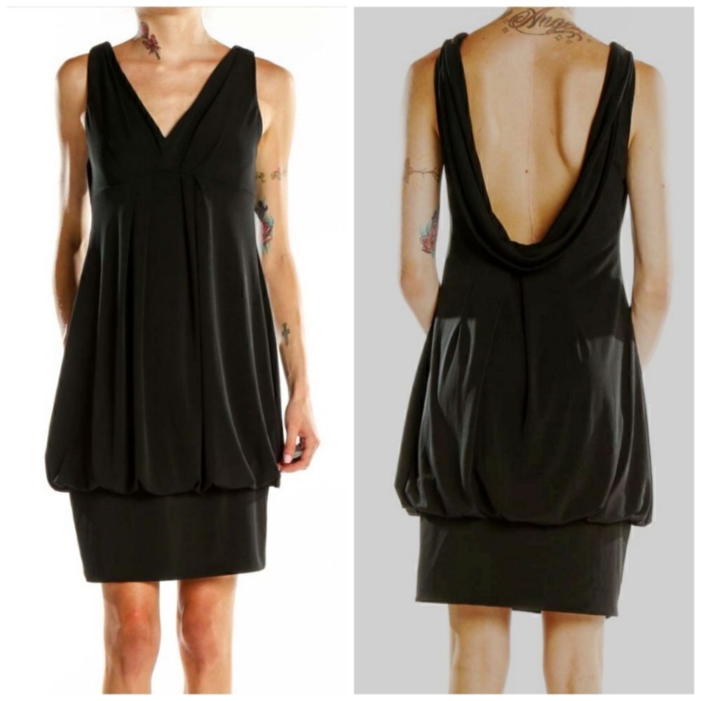 Dressbarn collection drop waist dress Black Sz 16